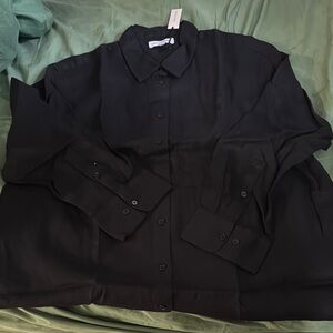Black Button-Up Shirt